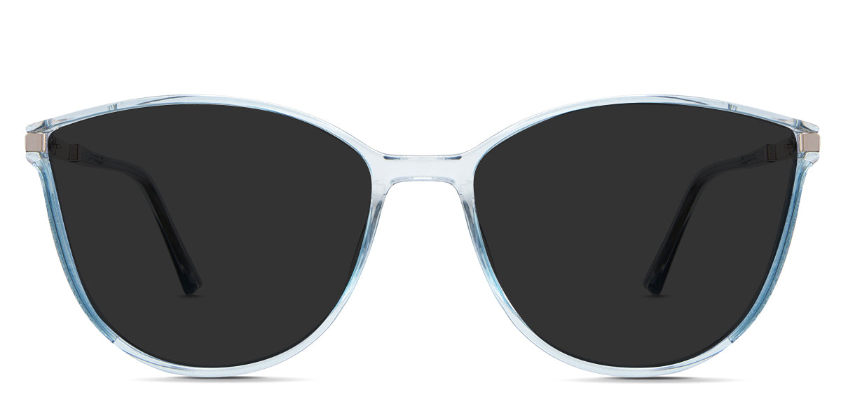 Addison Gray Polarized in the Seafarer variant - are a thin, full-rimmed acetate frame in an oval shape and have a key shape extended hinge front collection