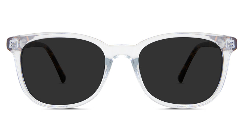 Arbor gray Polarized in the Lemurian variant - it's an oval-shaped frame with a wide viewing lens and a regular-length temple.