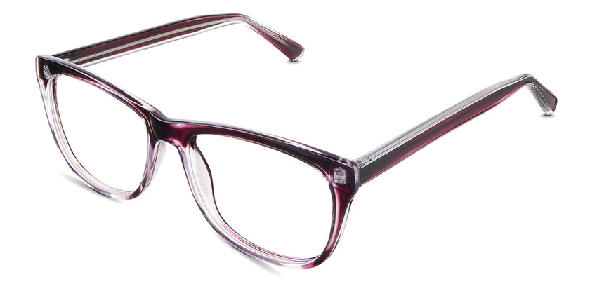 Arlet eyeglasses in the dierama variant - have acetate built-in nose pads.