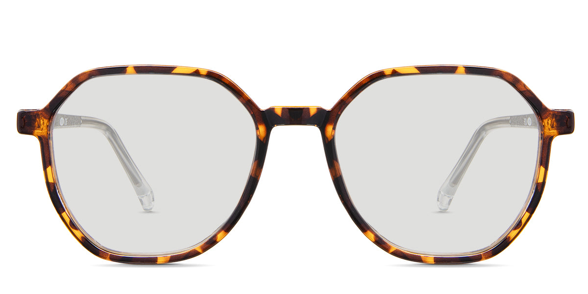 Ash black tinted Standard Solid glasses in Bourreti variant - is a medium-sized full-rimmed frame with a high nose bridge and visible wire core.