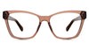 Asio eyeglasses in the russet variant - it's a full-rimmed frame in a reddish orange-brown color.
