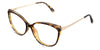 Averi eyeglasses in the demi variant - have a low nose bridge of 16mm.