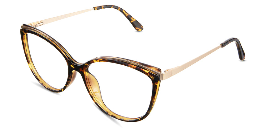 Averi eyeglasses in the demi variant - have a low nose bridge of 16mm.