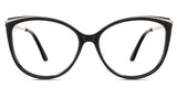 Averi eyeglasses in the midnight variant - it's a combination of metal and acetate frame.