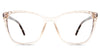 Bethany eyeglasses in the bellini variant - it's a transparent full-rimmed frame in color beige.