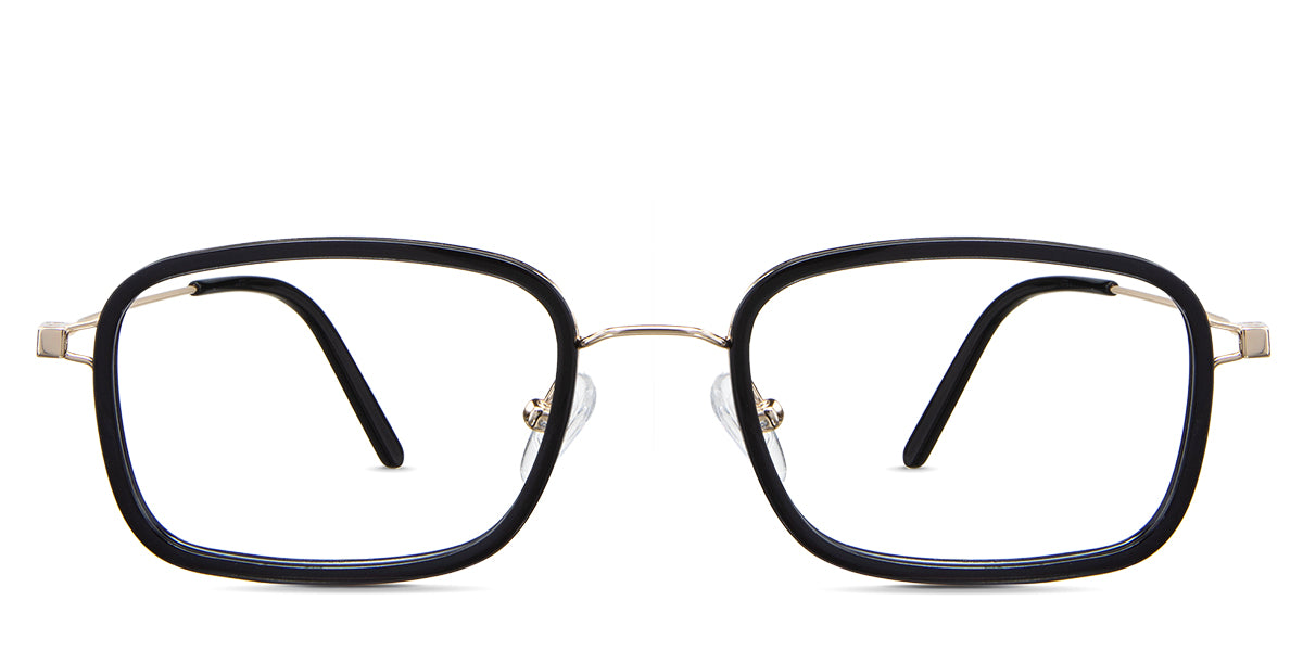 Bevin eyeglasses in the obsidian variant - it's a full-rimmed acetate frame in color black.