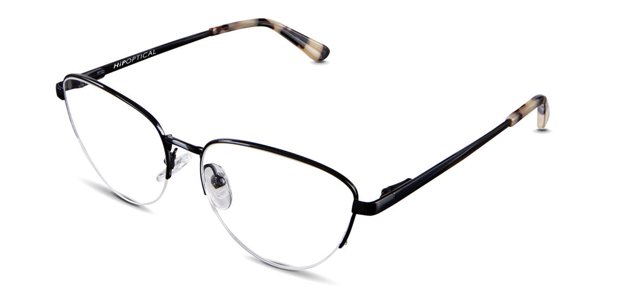 Burke eyeglasses in the anchors variant - have a narrow-width nose bridge and adjustable nose pad.