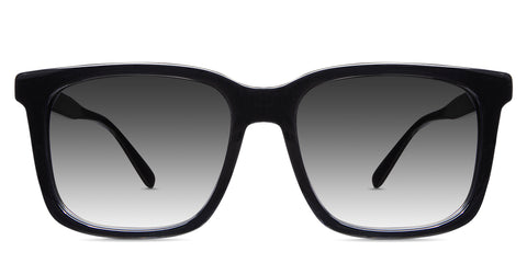 Cardo black tinted Gradient glasses in jet setter variant with thin temple arms