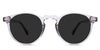 Carey gray Polarized in the Chert variant - it's an acetate frame with a keyhole-shaped nose bridge and 140mm long temples.