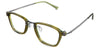 Chase eyeglasses in the moss variant - have a wide nose bridge of 23mm.