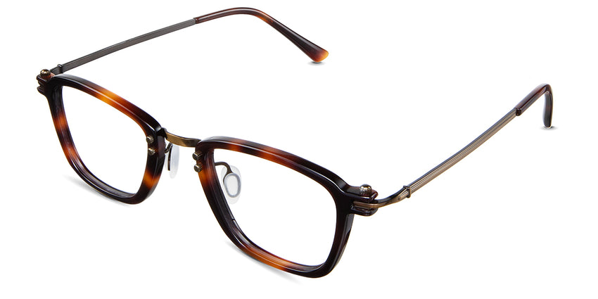 Chase eyeglasses in the knox variant - have adjustable nose pads.