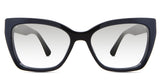 Deanna black tinted Gradient in the Midnight variant - it's a cat-eye shape frame with a low nose bridge and a short temple arm.