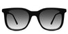 Gauri black tinted Gradient single vision glasses in jet setter variant - it's medium square frame