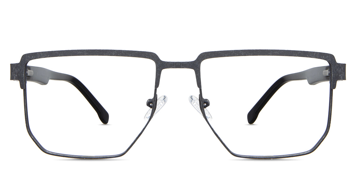 Jefferson eyeglasses in the dexter variant - it's a combination of geometric square frames in color matte black.