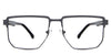 Jefferson eyeglasses in the dexter variant - it's a combination of geometric square frames in color matte black.