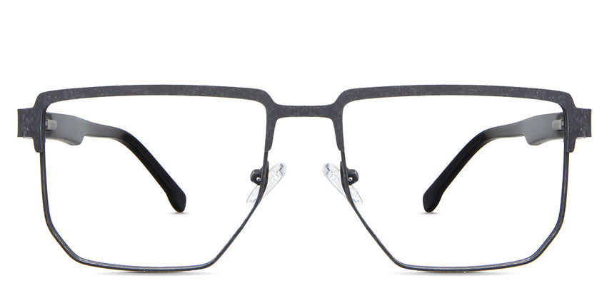 Jefferson eyeglasses in the dexter variant - it's a combination of geometric square frames in color matte black.