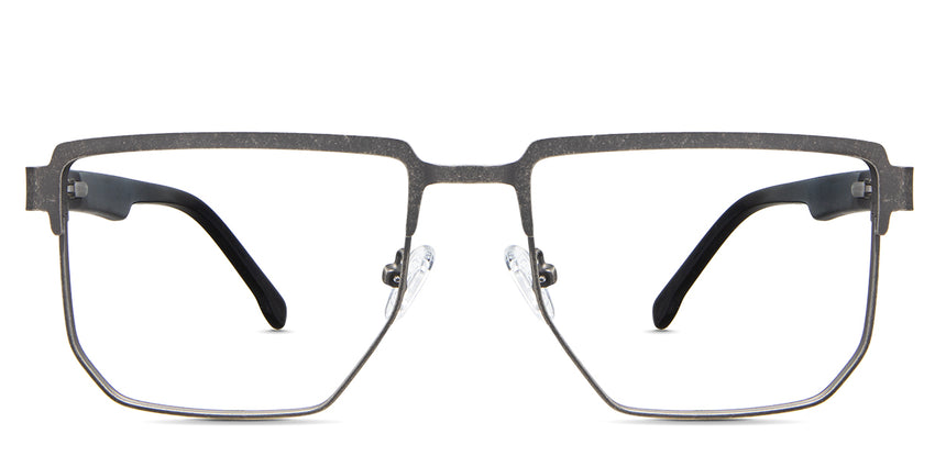 Jefferson eyeglasses in the ashgrey variant - it's a slim metal frame in color matte gun.