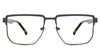 Jefferson eyeglasses in the muskrat variant - it's a full-rimmed frame in color brown.