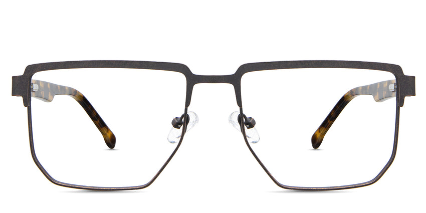 Jefferson eyeglasses in the muskrat variant - it's a full-rimmed frame in color brown.