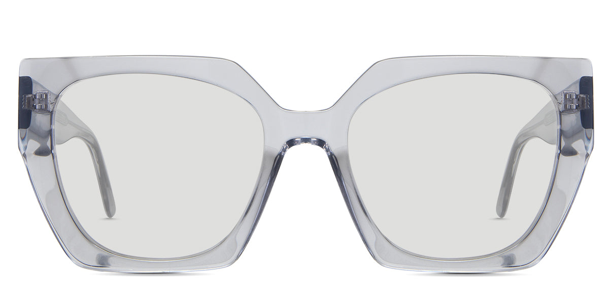 Lenor  black tinted Standard Solid in the Harbor variant - it's a transparent acetate frame with a U-shaped nose bridge and a visible wire core in the arm.