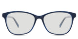 Lorela black tinted Standard Solid in the T.Navy variant - it's a full-rimmed frame with a U-shaped nose bridge and square-shaped temple tips.