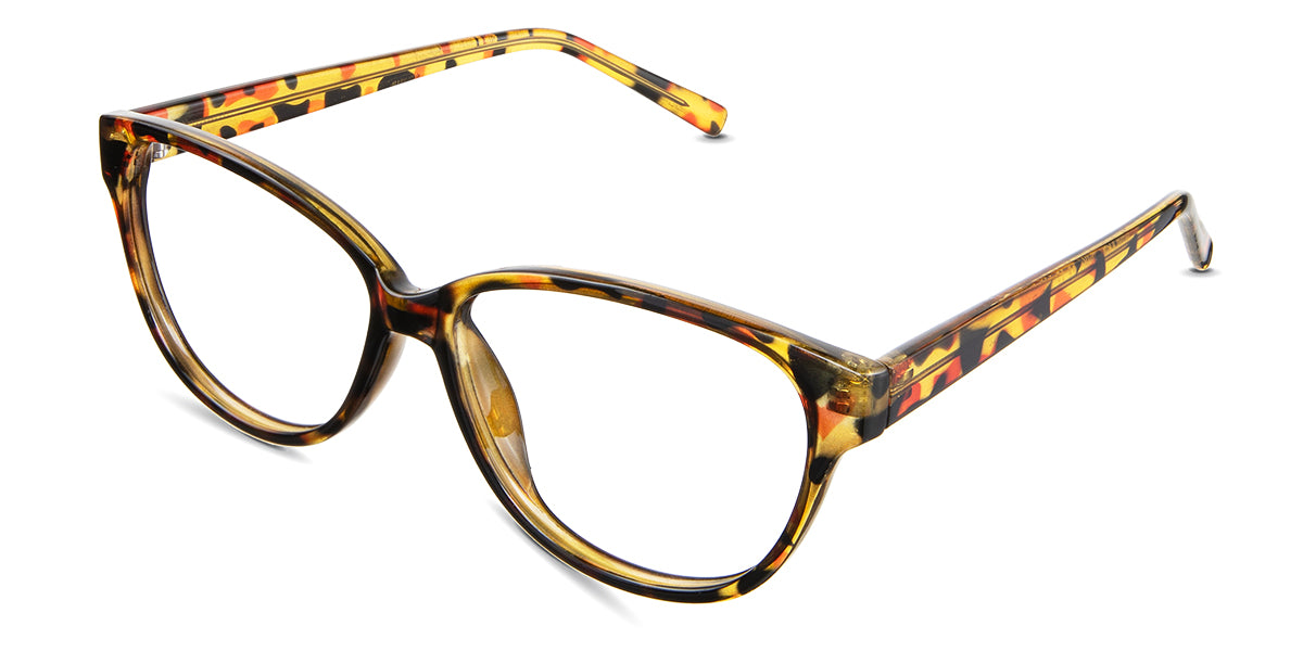 Lottie eyeglasses in the demi variant - have built-in nose pads.