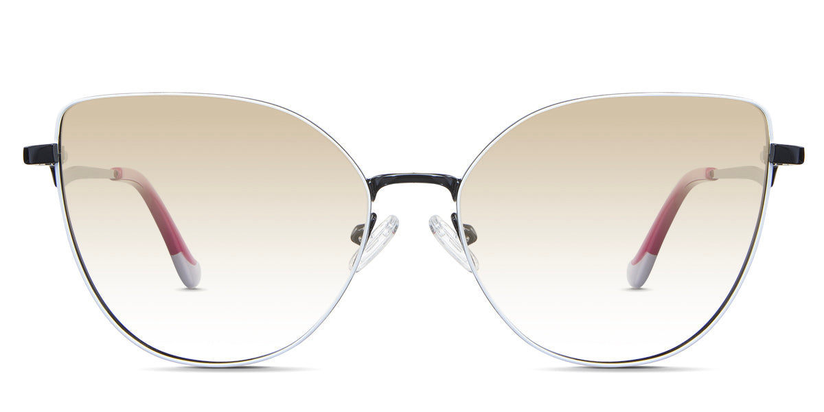 Margo Beige Tinted Gradient in the Honeycup variant - it's a full-rimmed metal frame with silicone nose pads and a Z-shaped temple arm.