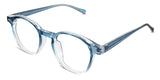 Milanez eyeglasses in the rainshower variant - have a high nose bridge.