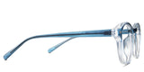 Milanez eyeglasses in the rainshower variant - have a visible silver wire core inside the arm.