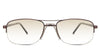 Niral Beige tinted Gradient in the Pekan variant - is an aviator-shaped frame with acetate built-in nose pads and a 145mm temple arm.