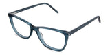 Ophelia eyeglasses in the kingfish variant - have a narrow 15mm width nose bridge.