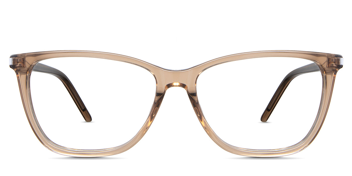 Ophelia eyeglasses in the kingfish variant - it's an oval-shaped frame in color blue.