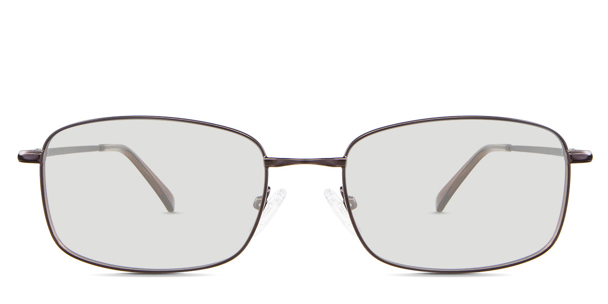 Ozzy black tinted Standard Solid in the Taupe variant - it's a metal frame with silicone nose pads and has a combination of metal and acetate temples.