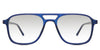 Ralph black Gradient in the gentian variant - are acetate frames with a straight brow bar and a slim temple arm.