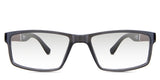 Raul black tinted Gradient in the Arsenic variant - is an acetate frame with a built-in nose bridge and pattern design on the outer arm.