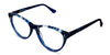 Rogers eyeglasses in the stunning sky variant - it's an acetate frame with a narrow nose bridge.