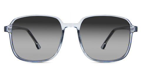 Roryfly Black Sunglasses Gradient in the Palesmoke variant - it's a full-rimmed frame with built-in nose pads and slim temples.