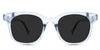 Sailor Black Sunglasses Solid in the Aoki variant - it's a transparent frame with a U-shaped nose bridge and broad temple arms.