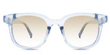 Sailor Beige Tinted Gradient in the Aoki variant - it's a transparent frame with a U-shaped nose bridge and broad temple arms.