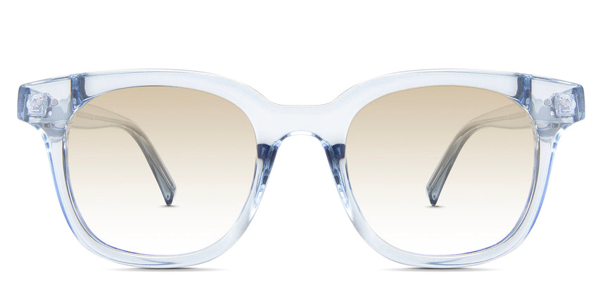 Sailor Beige Tinted Gradient in the Aoki variant - it's a transparent frame with a U-shaped nose bridge and broad temple arms.