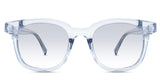 Sailor Blue Tinted Gradient in the Aoki variant - it's a transparent frame with a U-shaped nose bridge and broad temple arms.