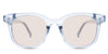 Sailor Rose Tinted Solid in the Aoki variant - it's a transparent frame with a U-shaped nose bridge and broad temple arms.