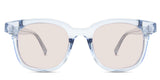 Sailor Rose Tinted Solid in the Aoki variant - it's a transparent frame with a U-shaped nose bridge and broad temple arms.