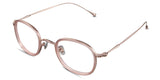 Tansi eyeglasses in the melon variant - have a chain-patterned outer side of the rim.