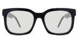 Tatum black tinted Standard Solid in the Midnight variant - it's an acetate frame with a U-shaped nose bridge and a broad temple.