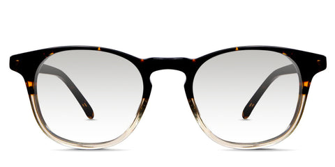 Turner black tinted Gradient glasses in dark bisque variant - it's acetate frame in clear yellow colour