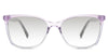 Yara black tinted glasses Gradient in the catmint variant - it's an oval-shaped frame with an acetate nose bridge and a slim temple.