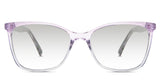 Yara black tinted glasses Gradient in the catmint variant - it's an oval-shaped frame with an acetate nose bridge and a slim temple.