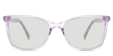 Yara black tinted glasses Standard Solid in the catmint variant - it's an oval-shaped frame with an acetate nose bridge and a slim temple.