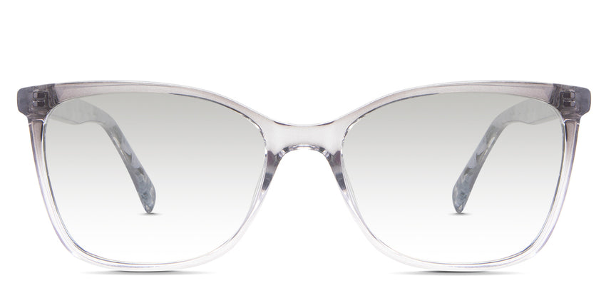 Yara black tinted glasses Gradient in the lizzie variant - it's a full-rimmed frame with a narrow nose bridge and has a 140mm temple.